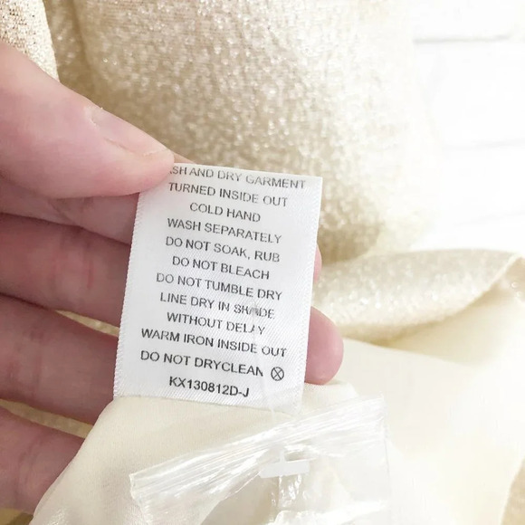 Keepsake Vintage Label Gold Strappy Cocktail Dress - Picture 10 of 10